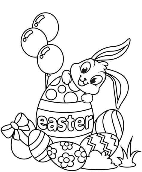 easter bunny coloring pages pdf